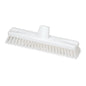 The Nölle Profi-Brush HACCP Sweeper 30 cm with 0.5 mm hard bristles is a white floor scrubber head with a central handle attachment from Nölle Profi Brush Brush & Paintbrush Technology e.K., ideal for cleaning floors and surfaces.