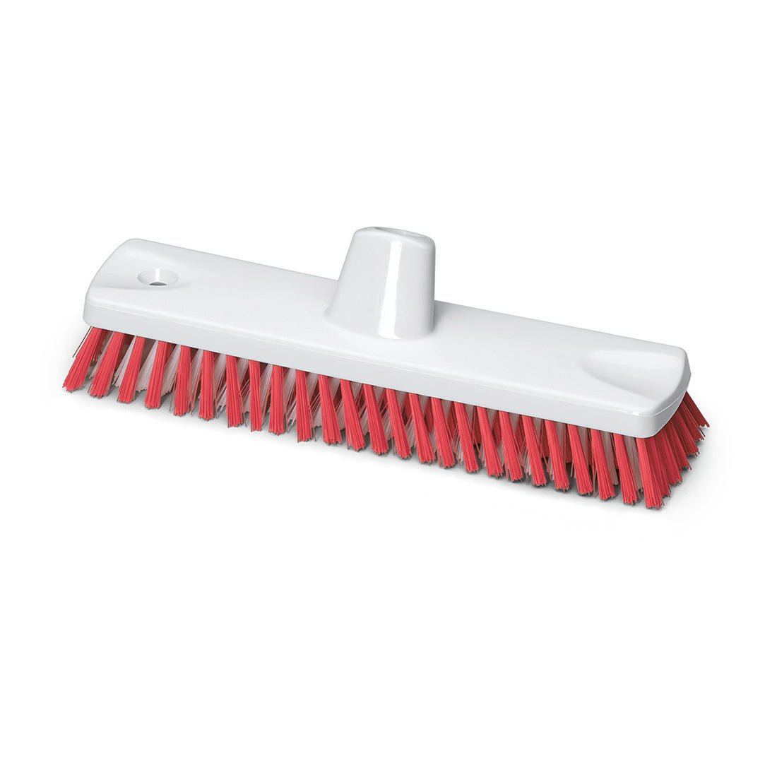 The Nölle Profi-Brush HACCP Sweeper 30 cm from Nölle Profi Brush Brush & Paintbrush Technology e.K. features 0.5 mm hard bristles and a central handle attachment - ideal for hygienic, effective floor scrubbing.