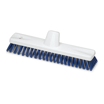 The Nölle Profi-Brush HACCP Sweeper 30 cm with 0.5 mm hard bristles in blue-white design is rectangular and white for hygienic floor cleaning in sensitive areas. Compatible with handles. Brand: Nölle Profi-Brush Brush & Paintbrush Technology e.K.