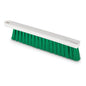 The Nölle Profi Brush HACCP flour brush (30 cm, 0.25 mm soft bristles) from Nölle Profi Brush Bürsten- & Pinseltechnik e.K. has a white, rectangular handle and dense, soft green bristles, perfect for the food industry. Pictured on a white background.