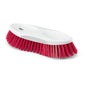 The Nölle Profi Brush HACCP jug brush 19 cm has a white plastic handle and densely packed red 0.5 mm hard bristles, depicted on a white background. Brand: Nölle Profi Pinsel Bürsten- & Pinseltechnik e.K.