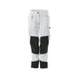 Pants with knee pockets, women, diamond pants, white