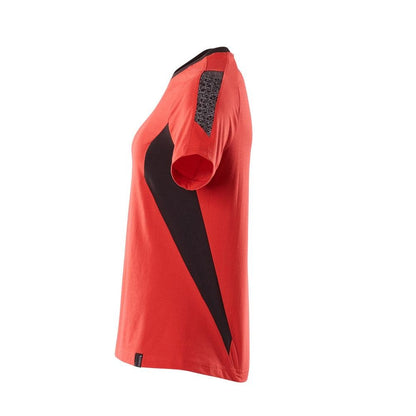 T-shirt, women's women's t-shirt, traffic red/black