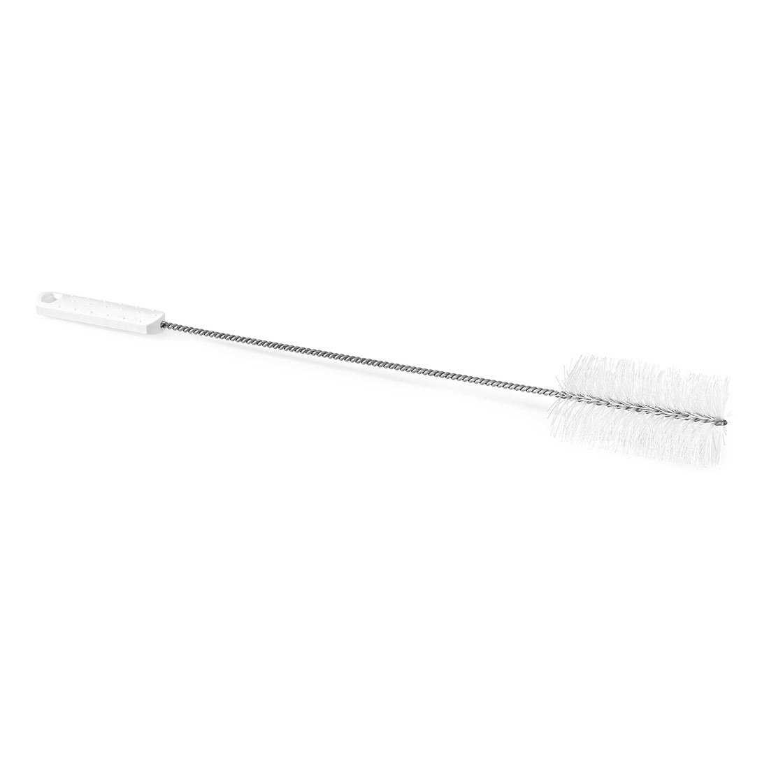 The Nölle Profi Brush HACCP Twisted Brush with 0.5 mm hard bristles and white handle from Nölle Profi Brush Bürsten- & Pinseltechnik e.K. is ideal for cleaning narrow containers.