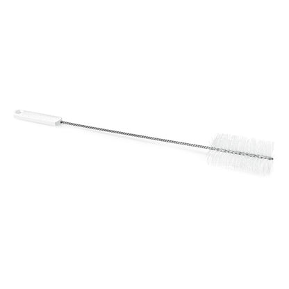 The Nölle Profi Brush HACCP Twisted Brush with 0.5 mm hard bristles and white handle from Nölle Profi Brush Bürsten- & Pinseltechnik e.K. is ideal for cleaning narrow containers.