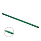 The Nölle Profi Brush HACCP fiberglass handle 150 cm from Nölle Profi Brush Bürsten- & Pinseltechnik e.K. is a green fiberglass handle with a thread and hanging hole, ideal for the food industry. Depicted on a solid white background.