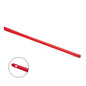 The Nölle Profi Brush HACCP Ergo Handle Plastic 145 cm from Nölle Profi Brush Brush & Paint Technique e.K. is a red plastic rod with an ergonomic grip and a small slit - ideal for professional cleaning applications.