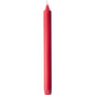 An unlit Duni GmbH crown candle 100% stearin (250 x 22 mm, 9h) with a white wick stands upright against a white background. Its slightly ribbed base edge promises a long burn time.