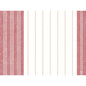 The Dunicel placemats 30 x 40 cm towel red from Duni GmbH (pack of 100) are a stylish choice for your table with two wide red and white vertical bands on the sides and thin red lines on a white center.