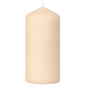 The Duni GmbH pillar candles (150 x 70 mm) stand unlit with a rounded tip and visible wick against a white background, offering up to 50 hours of burn time for long-lasting elegance.