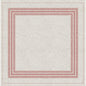 The Dunicel middle covers 84 x 84 cm from Duni GmbH have a textured beige cloth with five thin red borders - perfect as table decoration or to complement your Cocina bordeaux. Sold in packs of 20 pieces.