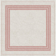 The Dunisilk table covers 84 x 84 cm Cocina bordeaux from Duni GmbH have a beige textured background and thin red lines forming concentric squares - ideal as an elegant table decoration or for stylish border effects. The package contains 20 pieces.