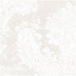 The Dunilin napkins 40 x 40 cm 1/4 fold from Duni GmbH feature a white and light beige, ornate floral and leaf pattern inspired by elegant napkins, with large blooms and swirling tendrils on a finely textured background.