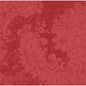 The Dunilin napkins 40 x 40 cm 1/4 fold from Duni GmbH are characterized by an ornate, embossed floral and leaf pattern in red, with swirling leaves, flowers, and textured shades for a rich, decorative look reminiscent of high-quality napkins.