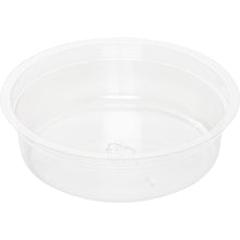 The Duni GmbH insert for Crystal 120 ml rPET containers (pack of 30 pieces), transparent and round without a lid, is shown on a white background.