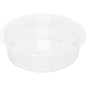 The Duni GmbH insert for Crystal 120 ml rPET containers (pack of 30 pieces), transparent and round without a lid, is shown on a white background.