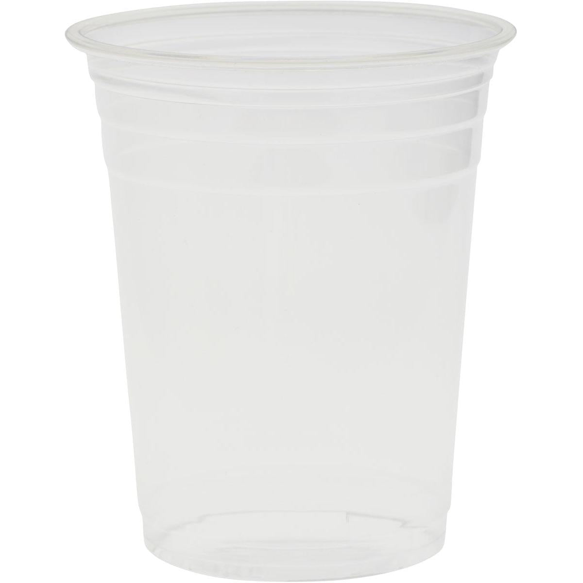 The Glass Crystal Transparent cup by Duni GmbH, made from high-quality materials with a slightly flared rim, stands empty against a plain white background.