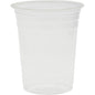 The Glass Crystal Transparent cup by Duni GmbH, made from high-quality materials with a slightly flared rim, stands empty against a plain white background.
