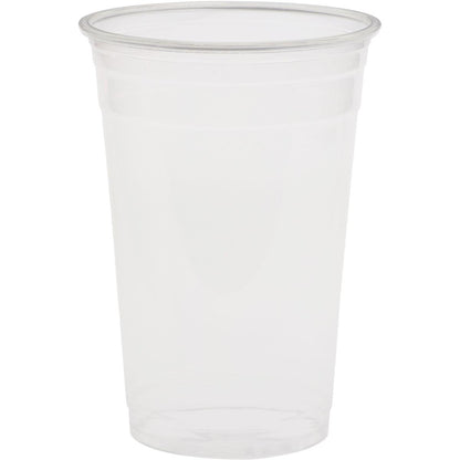 The Glass Crystal Transparent by Duni GmbH is a clear, empty plastic cup with a transparent lid that looks like elegant glass and is depicted on a plain white background.