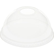 The Duni GmbH dome lid with opening for 188001-2 is a transparent rPET dome lid with an opening, ideal for cups for serving smoothies or ice drinks. Available in packs of 60 pieces.