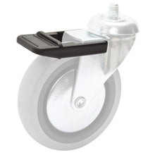 VERMOP parking brake for 100 mm swivel castor, 4 x 7 x 2 cm | 1 piece 