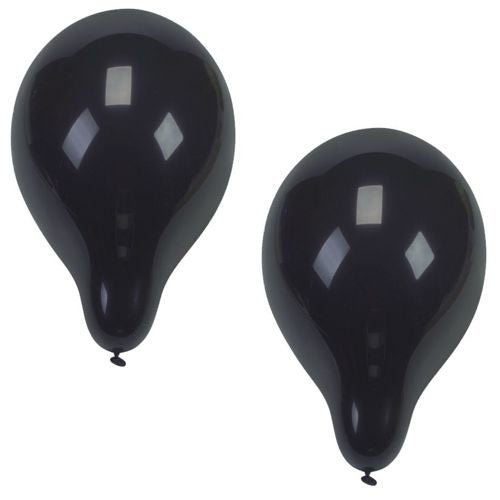 Two PAPSTAR 10 balloons Ø 25 cm from PAPSTAR GmbH made of high-quality latex float glossy side by side against a white background and reflect rectangular light sources.