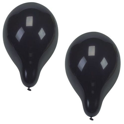 Two PAPSTAR 10 balloons Ø 25 cm from PAPSTAR GmbH made of high-quality latex float glossy side by side against a white background and reflect rectangular light sources.