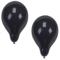 Two PAPSTAR 10 balloons Ø 25 cm from PAPSTAR GmbH made of high-quality latex float glossy side by side against a white background and reflect rectangular light sources.