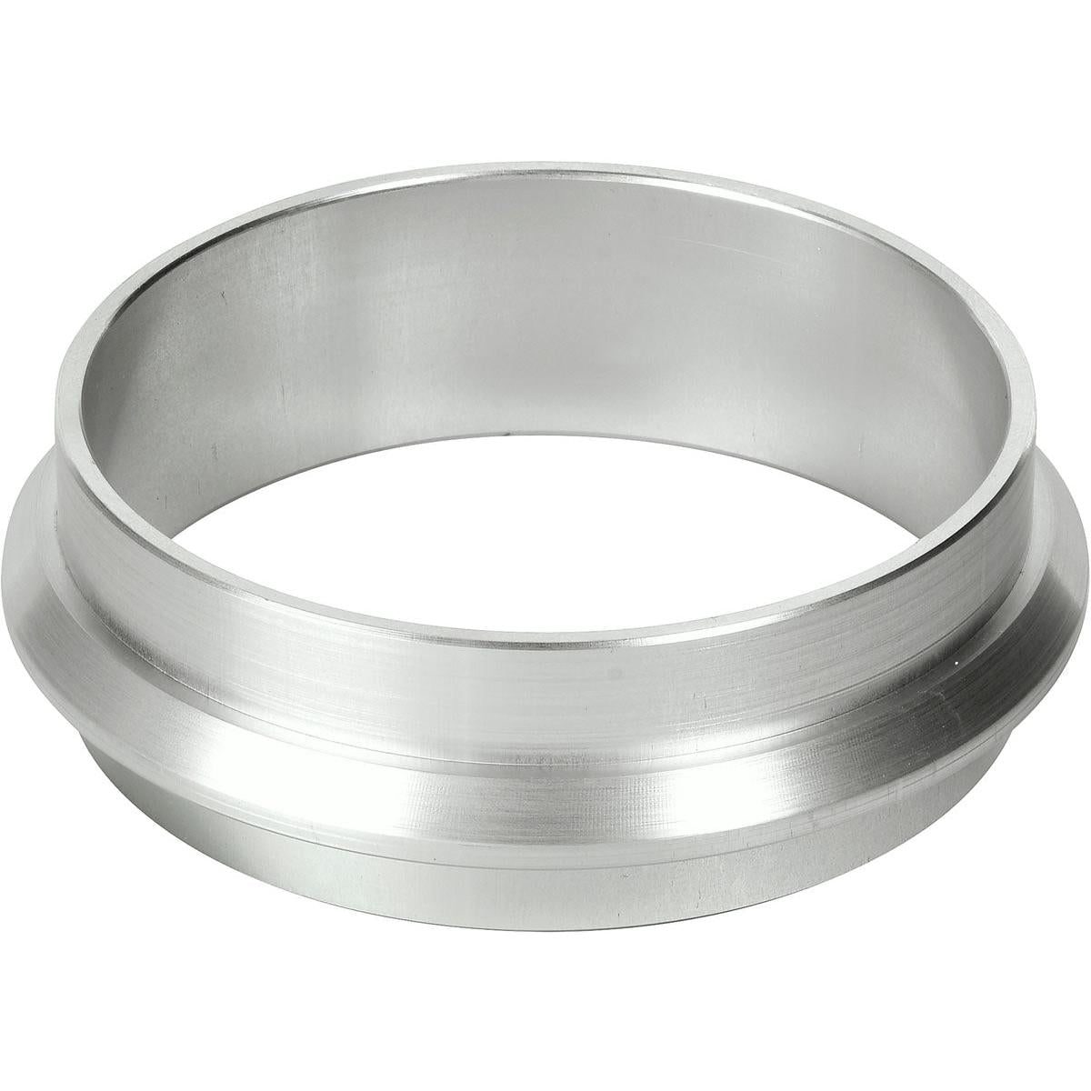 A silver metal ring, slightly conical with a smooth, polished surface, similar to the Duni GmbH cassette DF5 ø 90 mm silver (1 piece).