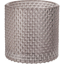 The candle holder Calm 80 x 80 mm by Duni GmbH is a cylindrical, clear glass candle holder with a raised diamond pattern. Its thick, robust construction makes it a stylish and durable addition to any decor.