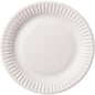The Duni GmbH snack plate Ø 15 cm, made of white cardboard, pack of 100 pieces, is an environmentally friendly party plate with a slightly raised edge - ideal for serving finger food.