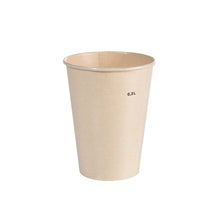 Ausschakbecher Breeze Cup Bagasse by Duni GmbH: A simple, light brown cup with "0.3L" print, standing against a white background - the eco-friendly disposable cup for sustainable enjoyment.