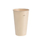 Ausschakbecher Breeze Cup Bagasse by Duni GmbH: a simple beige 0.4L cup, eco-friendly and ideal for sustainable enjoyment, standing upright against a white background.