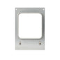 The cassette DF10/20 for Forum Bowl 918, 1114 ml of Duni GmbH is a sturdy rectangular metal frame with rounded corners, two small clips at the bottom, and two screw holes at the top, depicted on a white background.