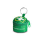 The Cederroth breathing mask in the keychain from Orkla Wound Care AB is a small green zippered pouch with a white cross, the inscription "Cederroth", a key ring, and www.cederroth.com on the side. Contains 1 piece of first aid breathing mask.