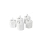 Five warm white LED replacement candles (38x36 mm) from Duni GmbH with moving flame effects make the one-piece set an ideal option for cozy, battery-operated lighting.
