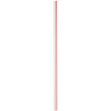 A tall stack of light pink Duni GmbH drinking straws made from FSC® paper (ø 8 mm, 230 mm) is pictured against a white background. The paper straws in Mellow Rose are tightly nested and come in a pack of 100.