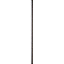 A close-up of a vertical, cylindrical rod with a smooth surface and horizontal lines, similar to the Duni GmbH straw made of FSC® paper, 6 mm x 230 mm, black, pack (200 pieces).