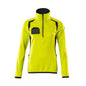 Fleece sweater with short zipper, women's microfleece jacket