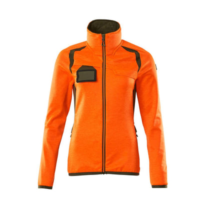 Fleece pullover with zip, women's microfleece jacket