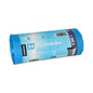 Starpak 25 garbage bags, HDPE 120 l (110 x 70 cm); each sturdy blue bag contains recycling information, dimensions, and a barcode on the packaging for easy reference.