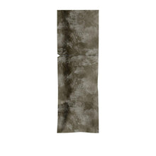 A long, narrow strip of speckled, gray-brown material with a visible seam, resembling a resealable Sacchetto 250x85 mm, black from Duni GmbH (package of 350 pieces), is depicted on a solid white background.