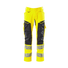 Pants with knee pockets, stretch inserts pants