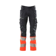 Pants with knee pockets, stretch inserts pants