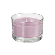 The Ibiza candle glass, lavender by Duni GmbH is a scented tealight in clear glass - ideal for relaxation and as a stylish lavender product.
