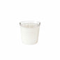 The Duni GmbH Switch&Shine refill unit, set of 6, white - High-quality cleaning - shows a white candle in a clear glass holder with an unburned wick. Environmentally friendly, long-lasting fragrance, ideal as a refill for any room. The package contains 6 pieces.