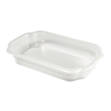 The transparent PP tray Take-Away 250x159x43 from Duni GmbH (pack of 246 pieces) is rectangular with a flat depth and is ideal as packaging for food.