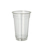 A Starpak 50 drinking cup "Hurricane" made of crystal-clear PET from Starpak stands upright against a plain white background.