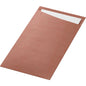 The Sacchetto Dunisoft 230 x 115 mm from Duni GmbH is a brown napkin holder with a partially visible white napkin, photographed against a plain white background.