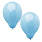 Ten high-quality PAPSTAR balloons (Ø 25 cm) in light blue from PAPSTAR GmbH, shiny and ideally knotted – perfect for stylish decorations against a white background.